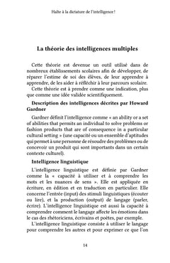 Halte à la dictature de l'intelligence !