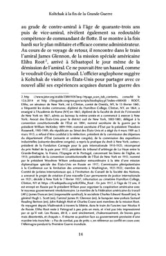 Koltchak à la fin de la Grande Guerre