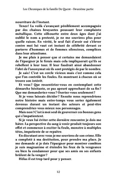 Les Chroniques de la famille De Quent - Deuxième partie