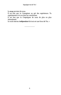 Imprègne-toi de Vie !