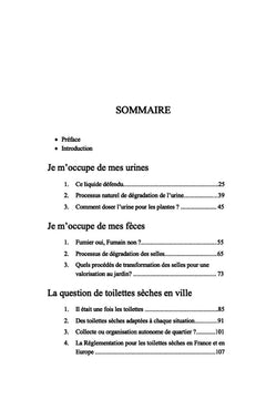 Je m'occupe de mes fèces... Et de mes urines