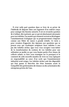 Je m'occupe de mes fèces... Et de mes urines