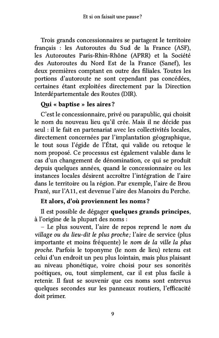 Et si on faisait une pause ?