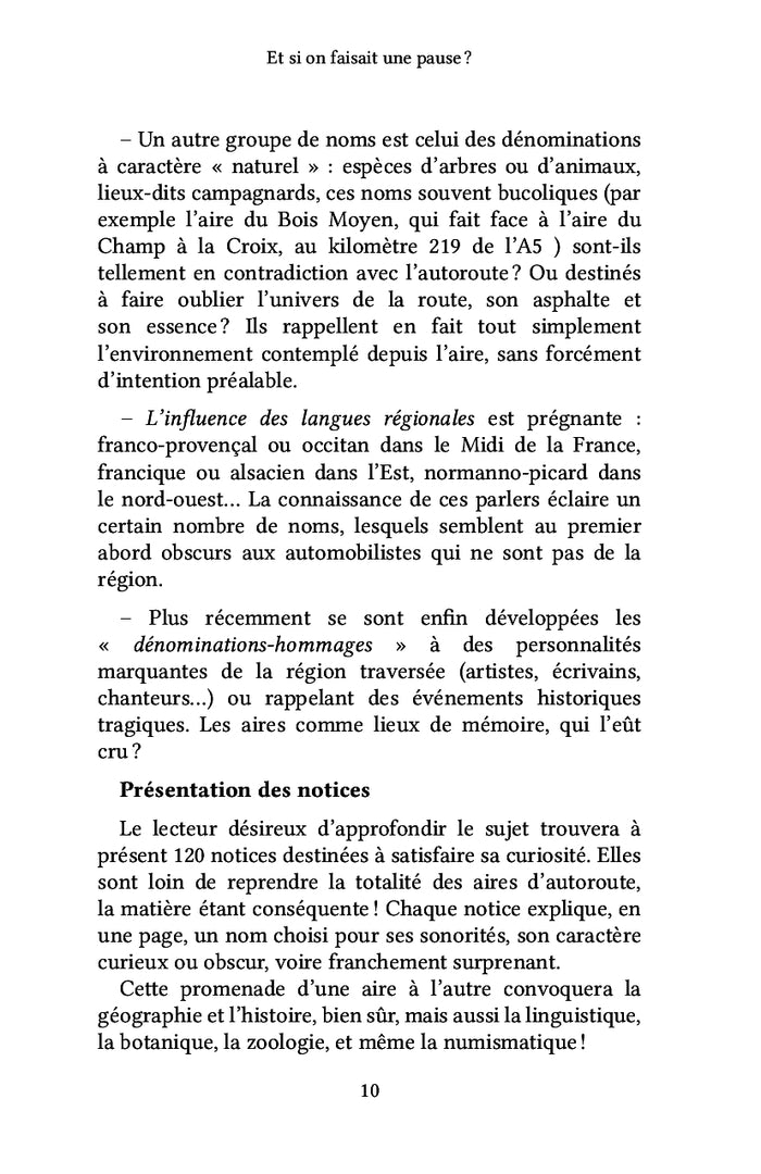 Et si on faisait une pause ?