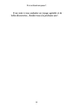 Et si on faisait une pause ?