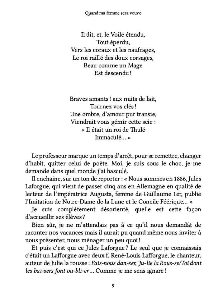 Quand ma femme sera veuve