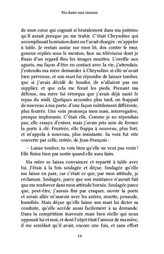 Ma dame aux oiseaux