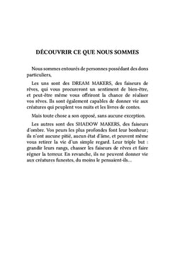Dream maker - Shadow maker