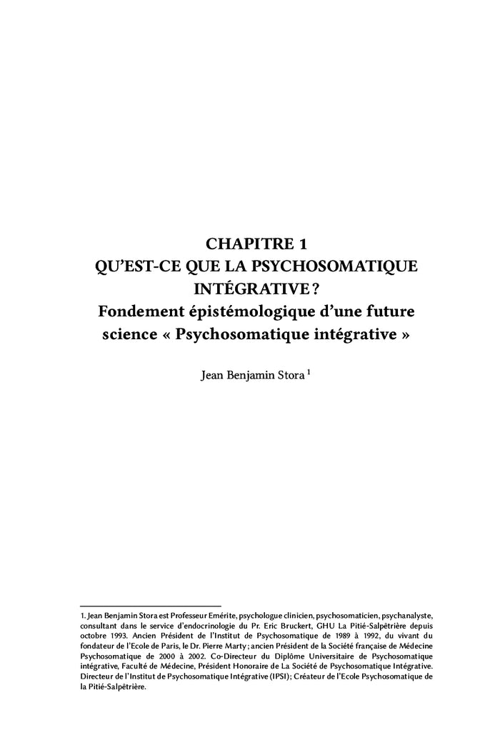 L'être humain est une unité psychosomatique