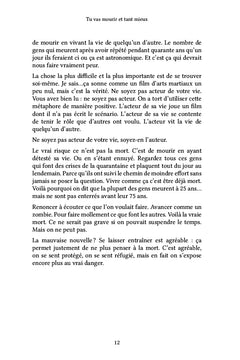Tu vas mourir et tant mieux