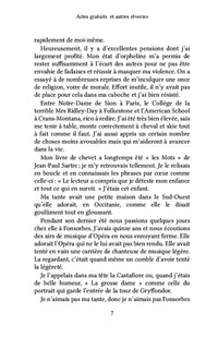 Actes gratuits et autres rêveries