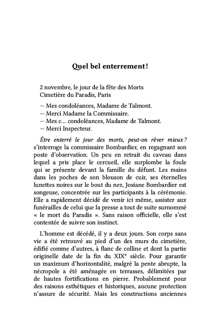 Une mort paradisiaque