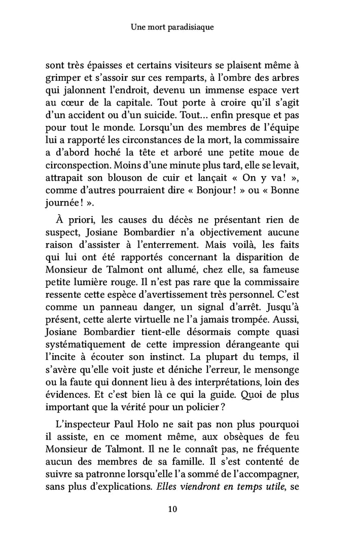 Une mort paradisiaque