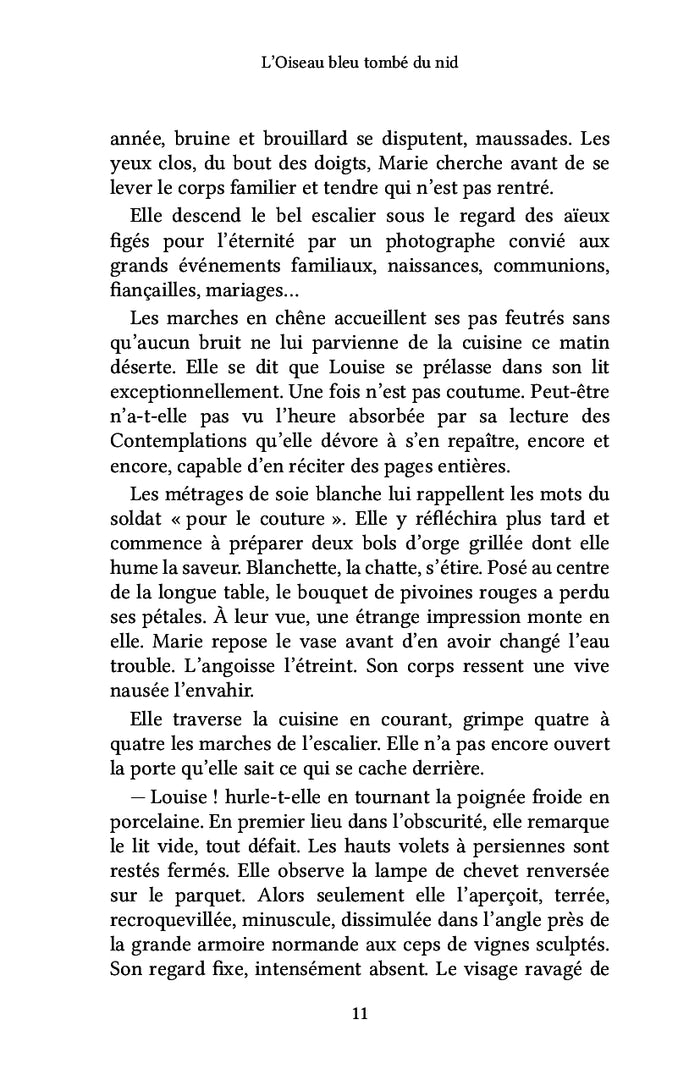 L'oiseau bleu tombé du nid