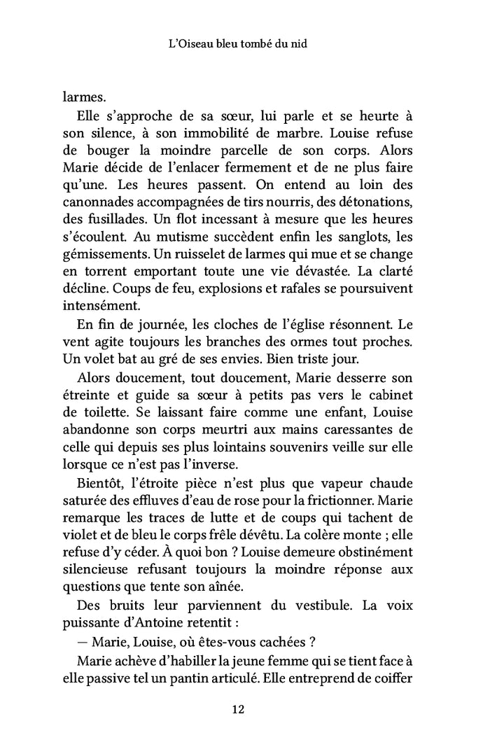 L'oiseau bleu tombé du nid