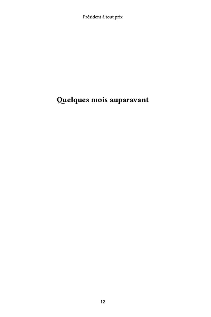 Président à tout prix