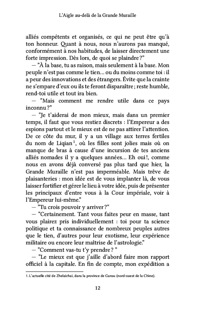 L'Aigle au-delà de la Grande Muraille