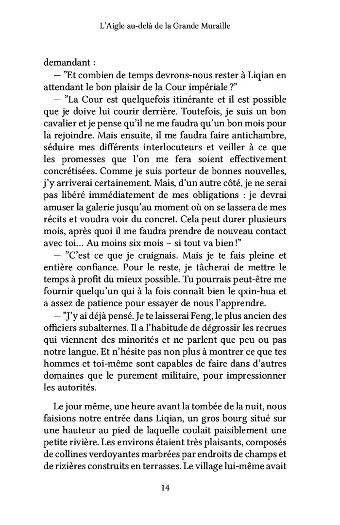 L'Aigle au-delà de la Grande Muraille