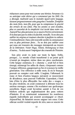 Les Vieux, tome I