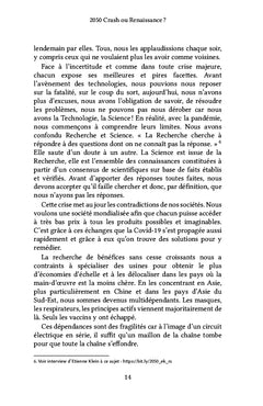 2050 crash ou renaissance ?