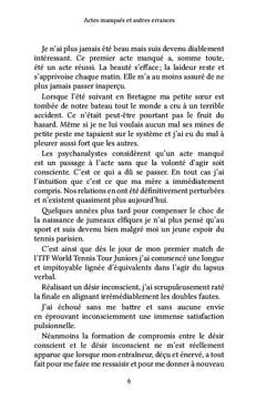 Actes manqués et autres errances