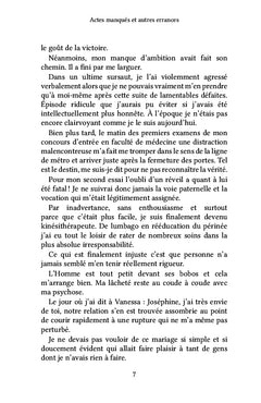Actes manqués et autres errances