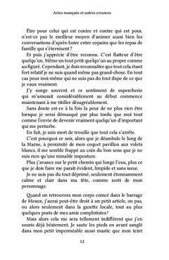 Actes manqués et autres errances