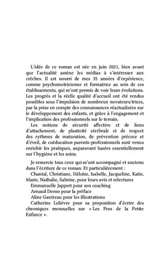 Voyage au coeur de la crèche