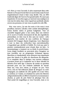 La Poésie de l'outil