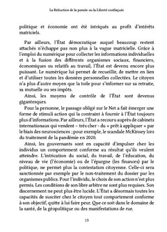 La Réduction de la pensée ou la Liberté confisquée