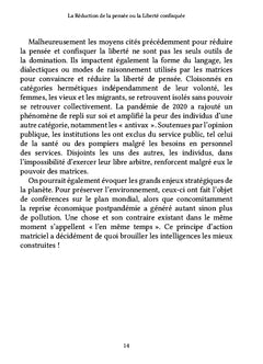 La Réduction de la pensée ou la Liberté confisquée