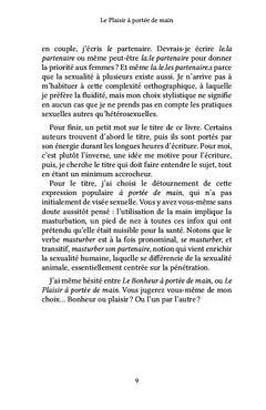 Le Plaisir à portée de main