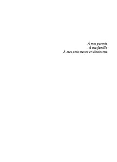 Ma Russie n'existe plus...