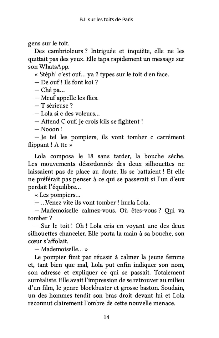 B.I. sur les toits de Paris