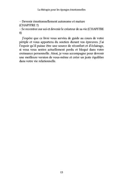 La thérapie pour les éponges émotionnelles