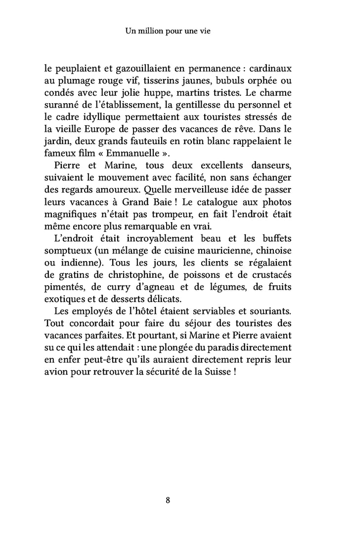 Un million pour une vie