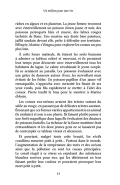 Un million pour une vie