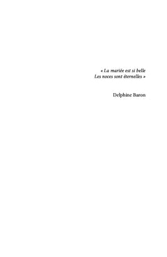 Les noces éternelles