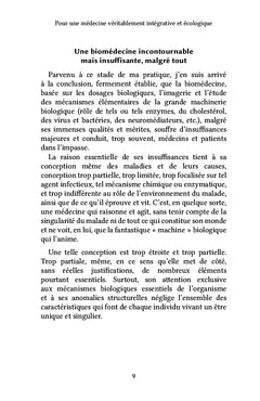 Pour une médecine véritablement intégrative et écologique