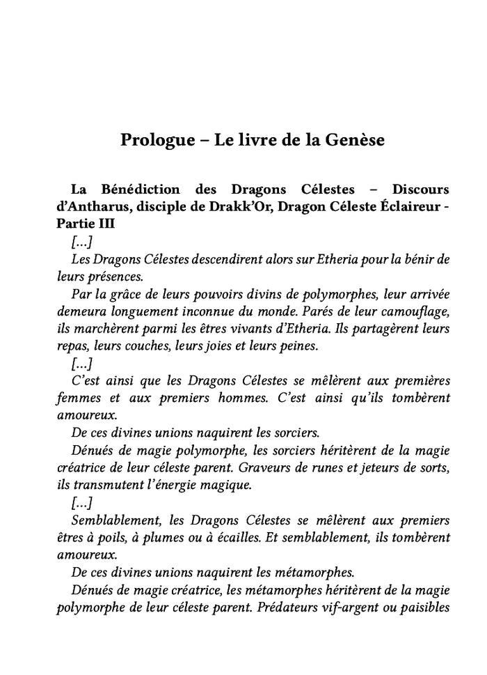 Sortilèges et Métamorphoses