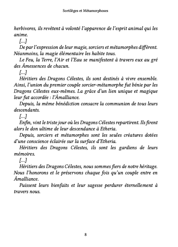 Sortilèges et Métamorphoses