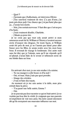 J'ai tellement peur de mourir ou de devenir folle