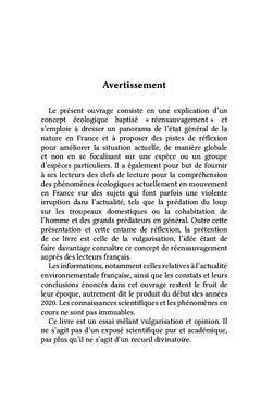 Vers une Nature authentique