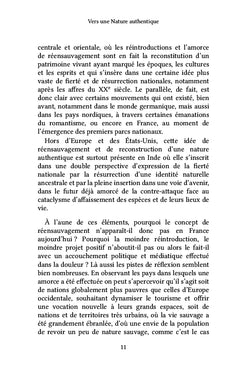 Vers une Nature authentique