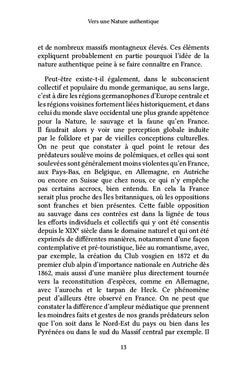 Vers une Nature authentique