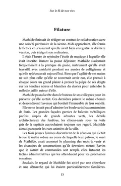 Sur le fil de nos vies