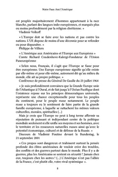 Notre faux-ami l'Amérique