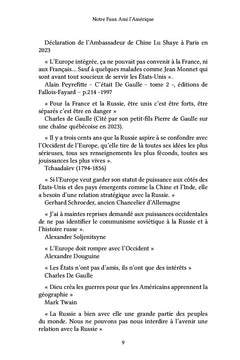 Notre faux-ami l'Amérique