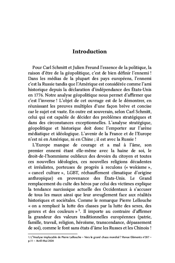 Notre faux-ami l'Amérique