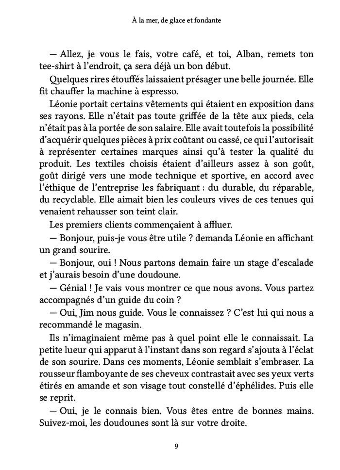 À la mer, de glace et fondante